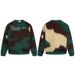 2026 High Street American Letter Contrasting Color Seahorse Hair Crew Neck Long Sleeve Sweater Men's Trendy Brand Loose Casual Knitted Sweater_viptrois.com