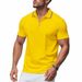 Men's Breathable Mesh Polo Shirt - Slim Fit Quick-Dry Short Sleeve T-Shirt For Golf & Casual Wear_viptrois.com
