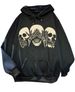 2024 New Skull Hand Blocking Face Print National Trend Treasure Boy Hoodie Versatile Cool Pullover Sweatshirt_viptrois.com
