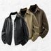 2025 Autumn And Winter New Leather Jacket Men's Retro Black Classic Small Lapel Leather Shirt Trendy Cool Jacket Versatile_viptrois.com