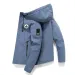 Baseball Mens: Autumn Winter Solid Color Coat - Casual Outdoor Slim Fit Sports Zipper Jacket_viptrois.com