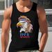 2026 Cross-Border Summer Beach Vacation New Palm Pattern Muscle Gym Workout Casual Style Men's Vest_viptrois.com