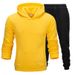 Men's Clothing Autumn And Winter Men's Sweater Suit Casual Sports Suit Plus Fleece Sweater Suit Men's Hooded Suit_viptrois.com