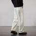 Men's Vintage Washed Cotton Trousers - Relaxed Straight-Leg Casual Pants (Retro Distressed Look, Unisex Streetwear, Oversize Fit)_viptrois.com