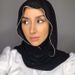 Unisex Monochrome pearl chiffon chain scarf Malay Indonesian hot drill chain scarf covering head gauze scarf_viptrois.com