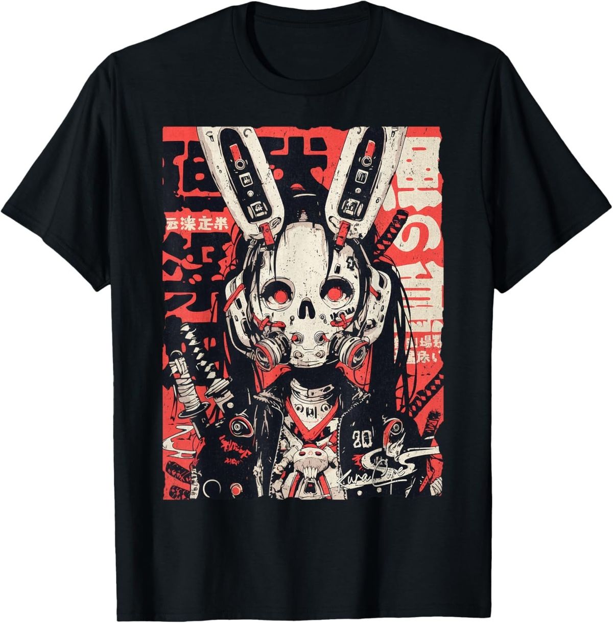 Japanese Streetwear Cyberpunk Y2K Techwear Retro Manga Anime T-Shirt Mens Womens Tees Top_viptrois.com