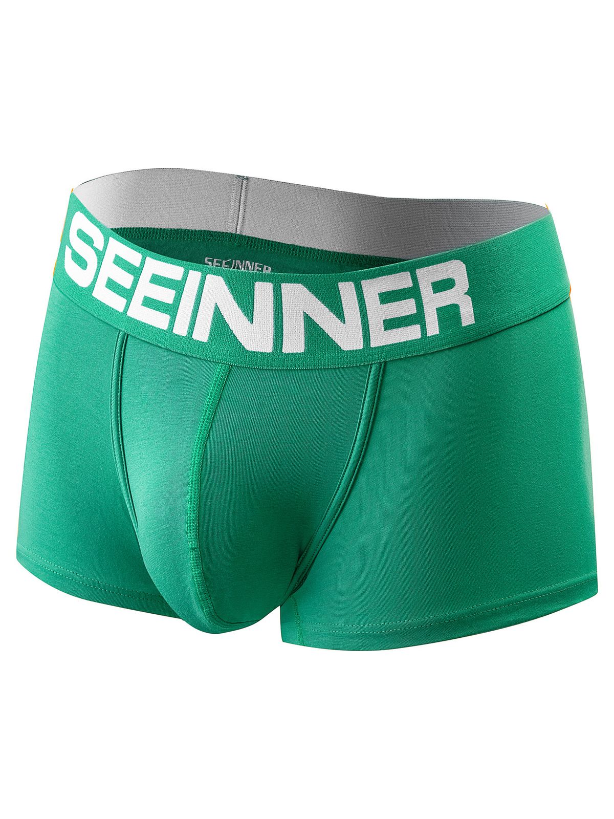 Pulse New Underwear European Size Foreign Trade Cotton U Convex Pouch Solid Color Men's Boxer Briefs_viptrois.com