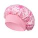 Cross Border New Satin Double Layer Sleeping Cap Pastoral Style Versatile Mesh Bronzing Hair Care Cap Elastic Headband Chemotherapy Cap_viptrois.com