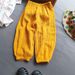 XUANMU Summer Boys Girls Cotton Linen Pants Casual Baby Kids Loose Harem Pants Girl Breathable Pant Children Clothing XB006_viptrois.com