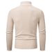 Men's Clothing Long Sleeve Sweater Semi-Turtleneck Zip-Up Knit Sweater Long Sleeve Casual Pullover For Spring & Autumn (Multiple Colors & Sizes)_viptrois.com