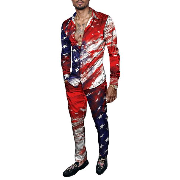 2025 Spring/Summer Men's Shirt Set Fashion Men's Luxury Lightweight Party Long Sleeve Set Breathable Soft Material_viptrois.com