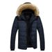 "Men's Heavyweight Hooded Down Jacket – Winter-Ready Parka With Velvet Lining (Khaki/Red/Black/Dark Blue, M-6XL)"_viptrois.com