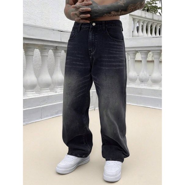 petite dark blue wide leg jeans for women high waist straight leg denim pants with stretch comfort fit_viptrois.com