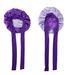 Double Layer Satin Shower Cap - 36cm Wide Brim With Ribbon Trim & Two-Tone Design For Hair Protection_viptrois.com