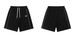 Chicano Style Embroidered Over-Knee Short Sweatpants | West Coast Inspired Drop-Crotch Joggers With Script Lettering_viptrois.com
