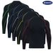 Men’s High-Neck Compression Long Sleeve Shirt – Moisture-Wicking Workout Top For Running, Basketball & Outdoor Training (S-4XL)_viptrois.com