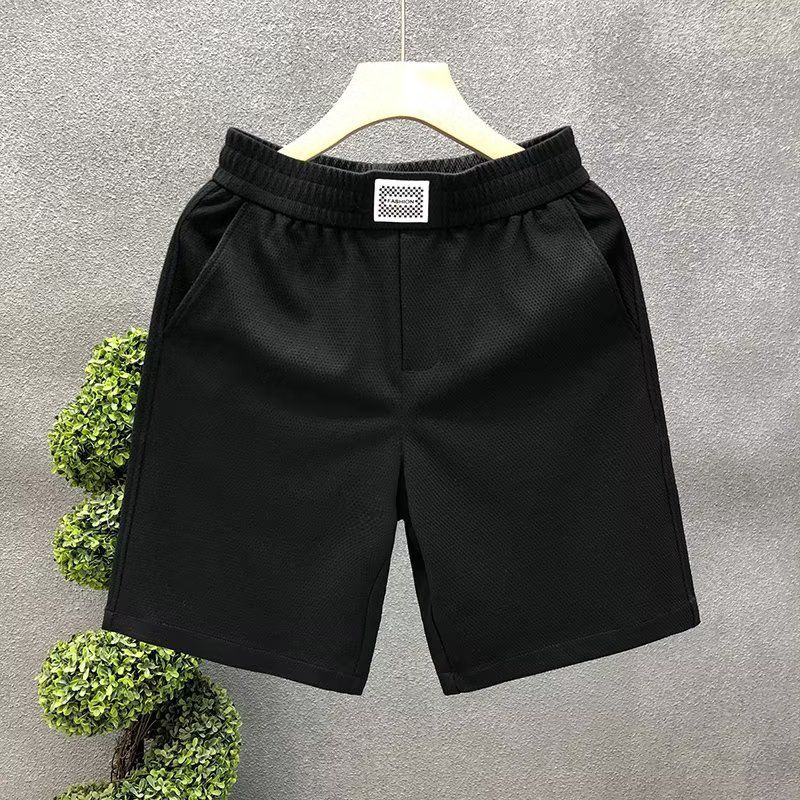 Men's Clothing White Shorts Men's Trendy Brand Summer Outerwear Shorts Men's Fashion Casual Sports Mid Length Pants_viptrois.com