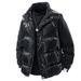 Men's Clothing Unisex Shiny Puffer Vest For Winter - Lightweight Warm Quilted Sleeveless Jacket With Stand Collar, Casual Outerwear For Men & Women_viptrois.com