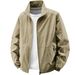 Stand-up Collar Jacket Men's Thin Jacket Men's Casual Waterproof Thin Men's Clothing_viptrois.com
