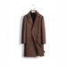 2025 Spring New Men's Double-Breasted Youth Solid Color Casual Mid-Length Wool Fashion Trench Coat_viptrois.com