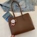 Elegant Commuter Tote Bag - Versatile Shoulder Bag For Women, Soft PU Leather Bucket Bag With Detachable Strap, Stylish Handbag For Work_viptrois.com