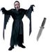 Halloween Children Adult Dress Up Scream Costume Horror Movie Cosplay Scary Dagger Knife Outfit_viptrois.com