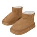 Autumn and winter men and women casual comfortable thick bottom heightened heightening solid color round head fashionable mini snow boots short boots_viptrois.com