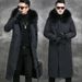 Men's Clothing Cross Border Winter Faux Fox Fur Imitation Fur Coat Mid Length Coat Large Size Men's Clothing_viptrois.com