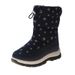 2023 winter new children's snow boots snowflake high tube children's cute fashion cotton shoes casual soft bottom warm boots_viptrois.com