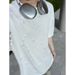 Men's Clothing Special Summer Short Sleeved T Shirt Men's Niche Starry Sky Hole Design Men's Bottoming_viptrois.com