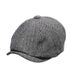 Spring Autumn Winter Herringbone Octagonal Elastic Beret Men's Painter Newsboy Hat_viptrois.com