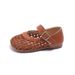 Children's Shoes Summer New Style Girls Small Medium And Large Children's Solid Color Versatile Closed Toe Sandals Trend_viptrois.com