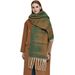 Unisex Chunky shawl Autumn-winter loop yarn thick metasoia large jacquard chunky fringe scarf_viptrois.com