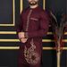 Men's Clothing Autumn New Men's Two Piece Suits Fashionable Embroidered Ethnic Style Suits_viptrois.com