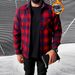 Men's Flannel Long Sleeve Shirt With Fleece Lining - Soft Cotton Blend, Relaxed Fit, Plaid Pattern, Warm Winter Casual Shirt_viptrois.com