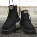 European Warm Series Martin Autumn Men's 2025 New Winter British Style Sports Casual Work Mid-Top Leather Boots Waterproof Trendy Shoes_viptrois.com