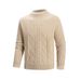 Retro Argyle Knit Sweater – Relaxed Fit Vintage Pullover For Men_viptrois.com