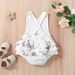 Kids' Clothing Baby Waffle Bull Head Print Romper_viptrois.com