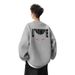 New Long Sleeved Round Neck Pullover Top With Trendy Temperament, Fashionable And Versatile Loose Fit Hoodie_viptrois.com