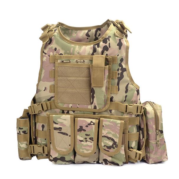 Adult Amphibious Quick Release Lightweight Multi Functional Tactical Vest Vest Stab Proof Plate Bulletproof Vest CS Outdoor Chest Hanging_viptrois.com