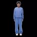 Cozy Embroidered Fleece Hoodie & Jogger Set - Long Sleeve Round Neck Two-Piece Outfit For Women/Men (Black, Grey, Blue, Pink, Sky Blue)_viptrois.com