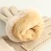 Women's Gloves New Women's Winter Gloves For Cycling, Warm, Plush, Electric Bikes, Cashmere, Winter Ladies' Cycling And Driving, Touch Screen_viptrois.com