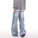 Men's Clothing Cleanfit Casual Washed Jeans For Men And Women Street Style Straight Loose Retro Trousers Wide Leg Pants_viptrois.com