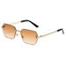 Unisex Frameless Sunglasses - Leopard Print Temple, UV400 Protection, Fashion Driving Sunglasses Fashion Trends Hot-selling_viptrois.com