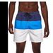 Men's Clothing Summer Quick Drying Beach Shorts Men's Gradient Striped Shorts_viptrois.com