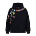 Vintage Graffiti Print Hooded Sweatshirt - Unisex Oversized Pullover With Heavyweight Cotton Fabric_viptrois.com