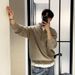 Pullover Men's Spring And Autumn Fashion Casual Design Stand-up Neck Knitted Sweater_viptrois.com