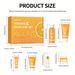 Vitamin C Skincare Set, 6 In 1 Complete Facial Care Kit With Cleanser, Serum, Cream, Toner, Eye Cream And Sun Lotion -_viptrois.com