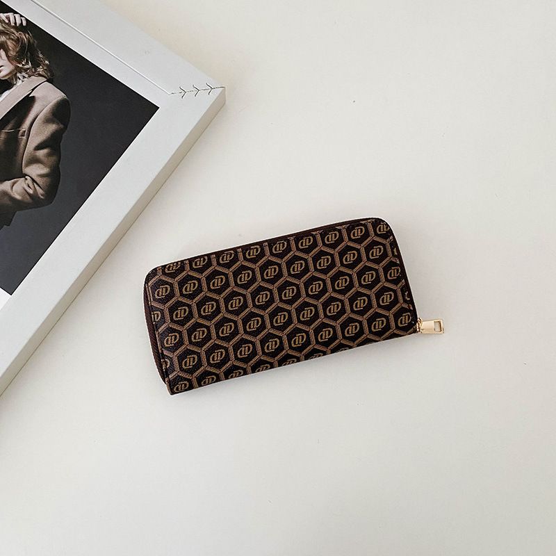 Women’s Bags Multifunctional Ladies Long Wallet Large Capacity Clutch Bag Printed Zipper Card Holder Coin Purse Bags_viptrois.com