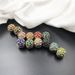 Unisex High-grade atmosphere luxury silk scarf buckle alloy full of diamond stars round creative jewelry magnetic gauze buckle female_viptrois.com